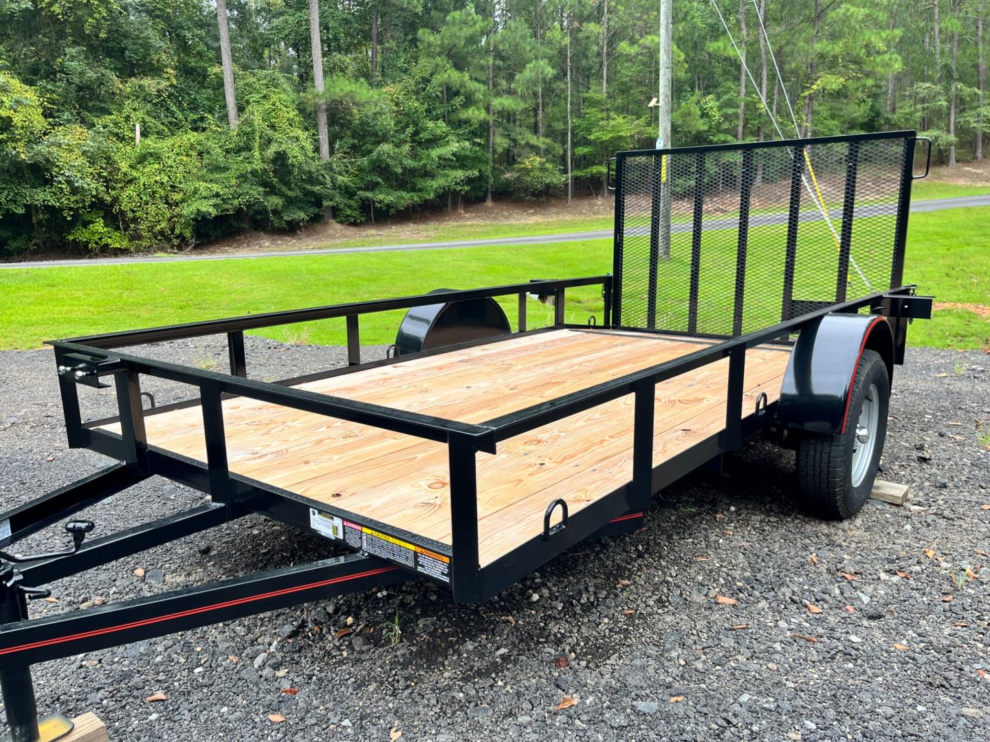 2024 Black Macon Custom Trailers 6ft X 12ft Utility , located at 1330 Rainey Rd., Macon, 31220, (478) 960-1044, 32.845638, -83.778687 - Photo#6